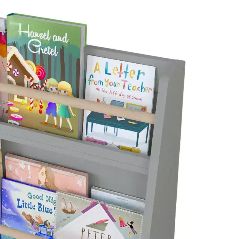 Whisen Étagère à Livres à 3 Niveaux pour Enfants, Aide à Garder les Chambres, Salles de Jeux et Salles de Classe Organisées