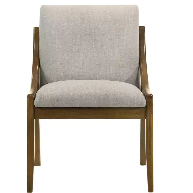 GDFStudio Alcona - Chaise de salle à manger moderne rembourrée en chenille avec assise matelassée (Lot de 2)