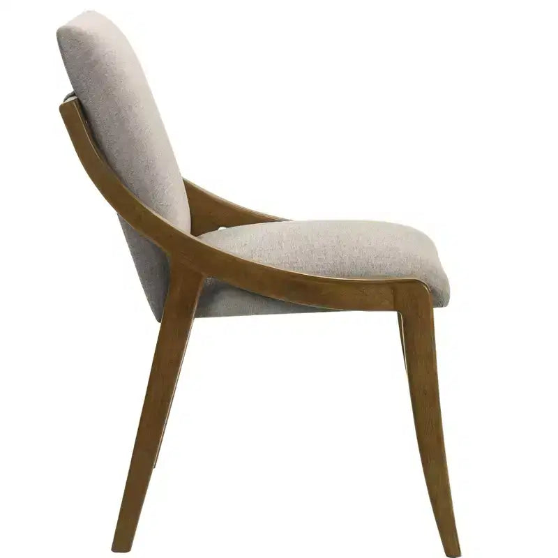 GDFStudio Alcona - Chaise de salle à manger moderne rembourrée en chenille avec assise matelassée (Lot de 2)