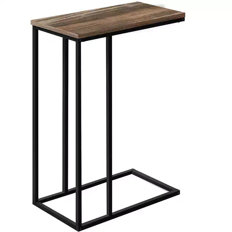 Table d'appoint en C Okak Minimalism avec cadre en métal, tables de plateau modernes, table d'accoudoir de canapé pour salon, chambre à coucher, côté de canapé