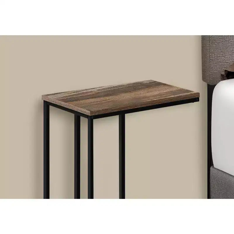 Table d'appoint en C Okak Minimalism avec cadre en métal, tables de plateau modernes, table d'accoudoir de canapé pour salon, chambre à coucher, côté de canapé