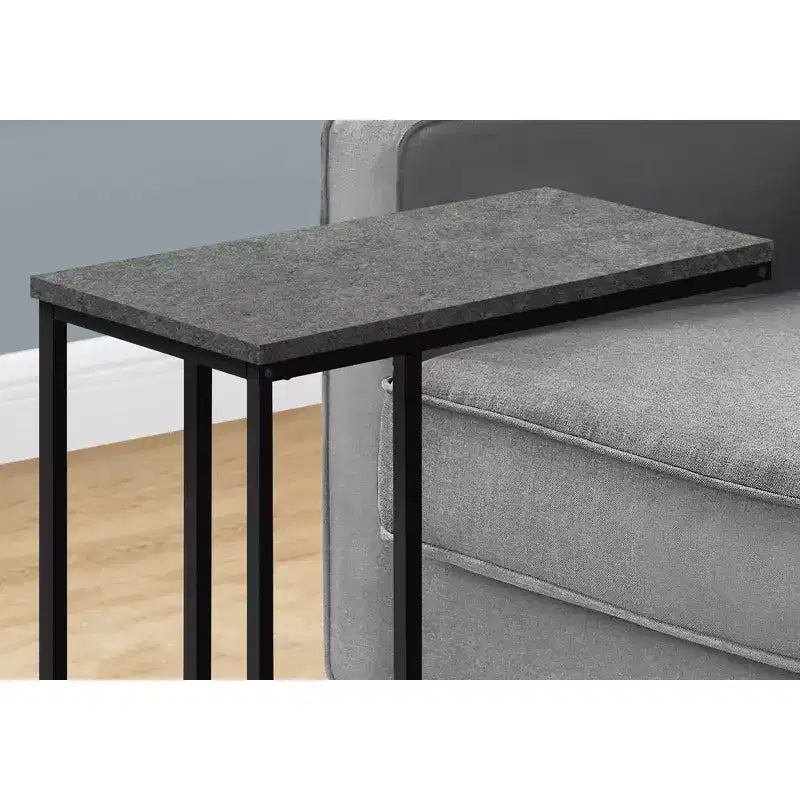 Table d'appoint en C Okak Minimalism avec cadre en métal, tables de plateau modernes, table d'accoudoir de canapé pour salon, chambre à coucher, côté de canapé