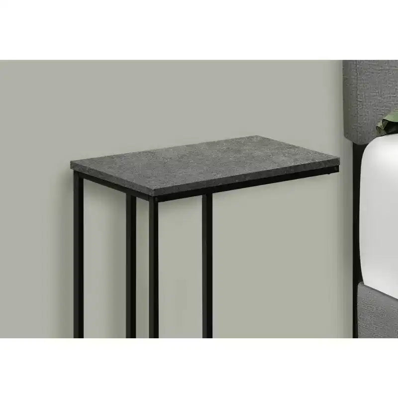 Table d'appoint en C Okak Minimalism avec cadre en métal, tables de plateau modernes, table d'accoudoir de canapé pour salon, chambre à coucher, côté de canapé