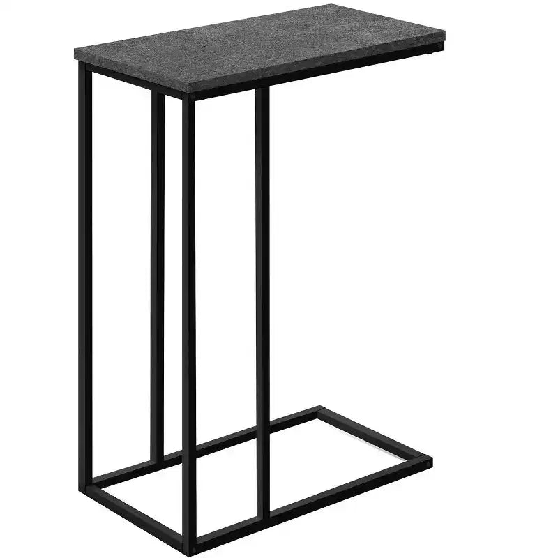 Table d'appoint en C Okak Minimalism avec cadre en métal, tables de plateau modernes, table d'accoudoir de canapé pour salon, chambre à coucher, côté de canapé