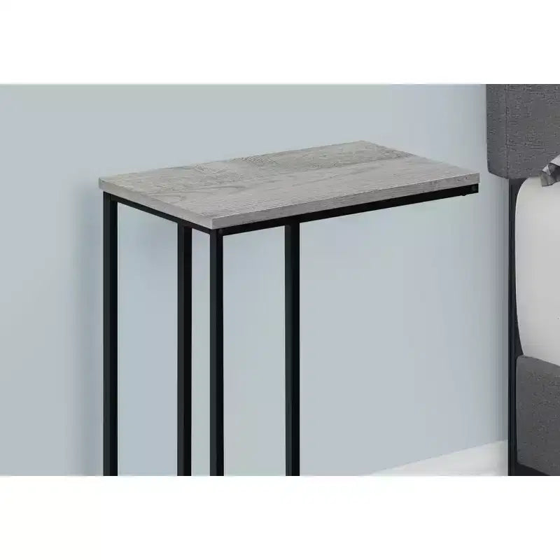 Table d'appoint en C Okak Minimalism avec cadre en métal, tables de plateau modernes, table d'accoudoir de canapé pour salon, chambre à coucher, côté de canapé