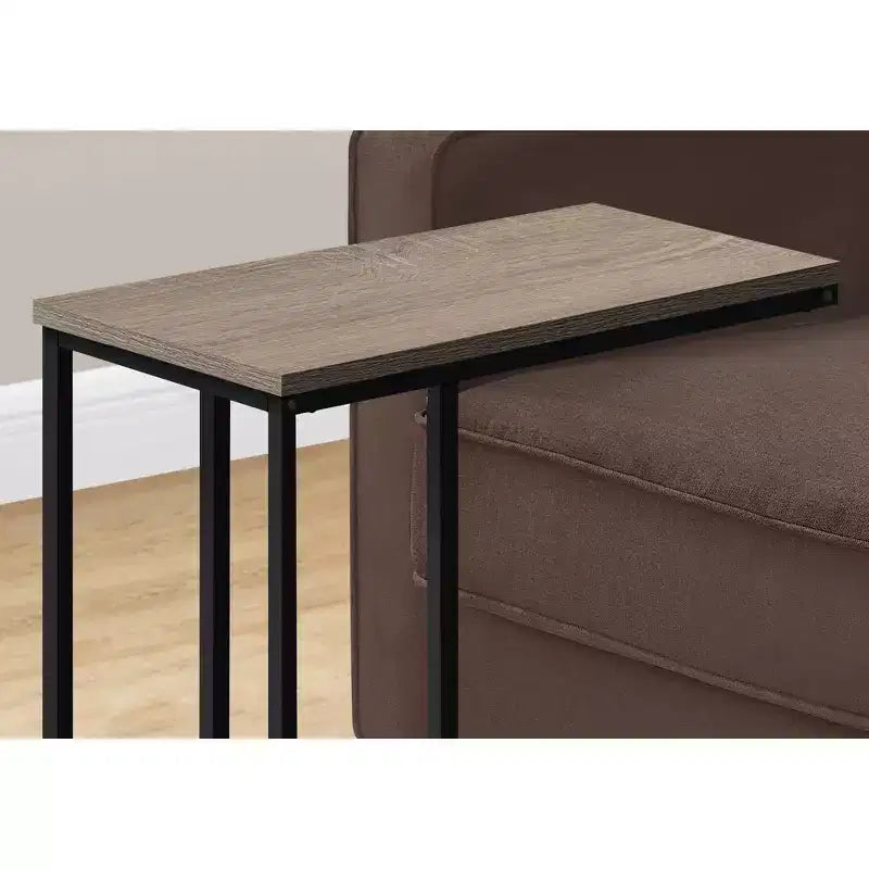 Table d'appoint en C Okak Minimalism avec cadre en métal, tables de plateau modernes, table d'accoudoir de canapé pour salon, chambre à coucher, côté de canapé