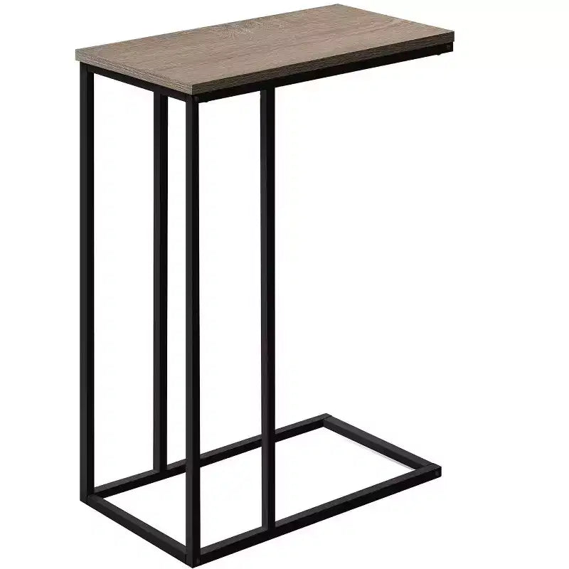 Table d'appoint en C Okak Minimalism avec cadre en métal, tables de plateau modernes, table d'accoudoir de canapé pour salon, chambre à coucher, côté de canapé