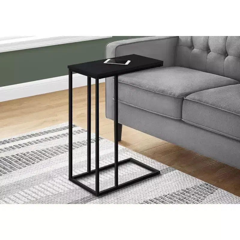 Table d'appoint en C Okak Minimalism avec cadre en métal, tables de plateau modernes, table d'accoudoir de canapé pour salon, chambre à coucher, côté de canapé