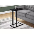 Table d'appoint en C Okak Minimalism avec cadre en métal, tables de plateau modernes, table d'accoudoir de canapé pour salon, chambre à coucher, côté de canapé