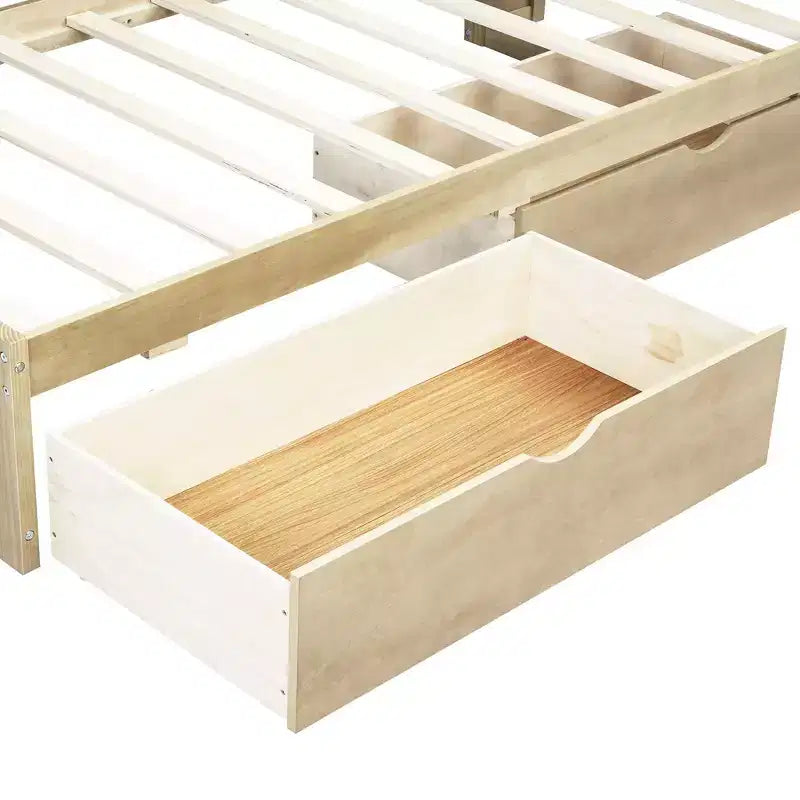 Lit de jour jumeau avec lit gigogne et bibliothèque, lit de jour en forme de L avec étagères et ports USB, cadre de lit d'angle jumeau avec tête de lit