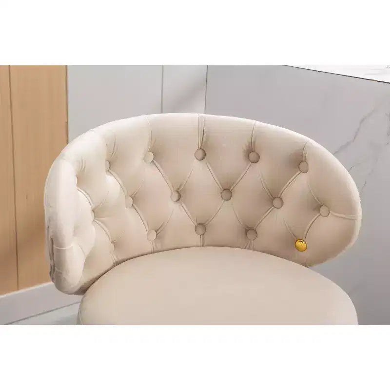 Lot de 2 tabourets de bar rembourrés avec coussins, pieds en bois, tabourets de comptoir pour bureaux et restaurants