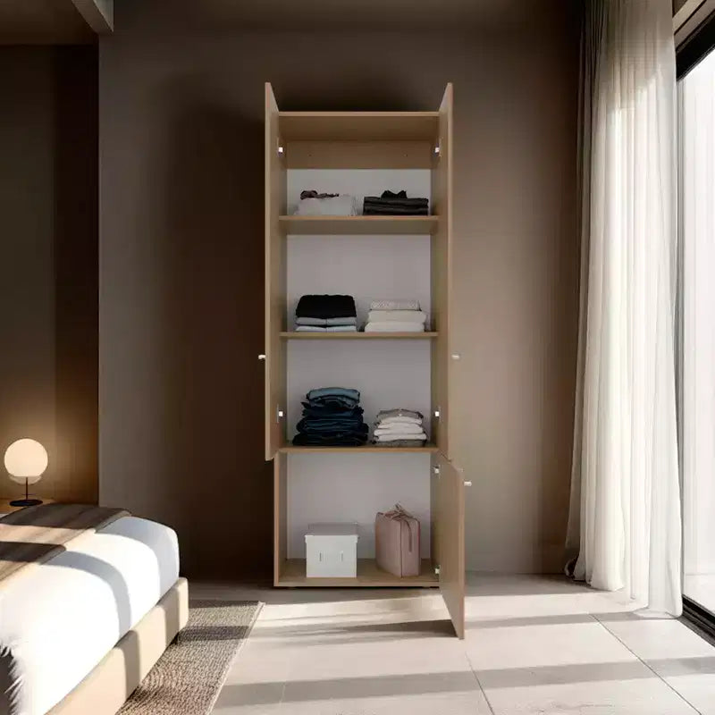 Soham - Système de rangement Duo, Chambre à coucher, Macadamia
