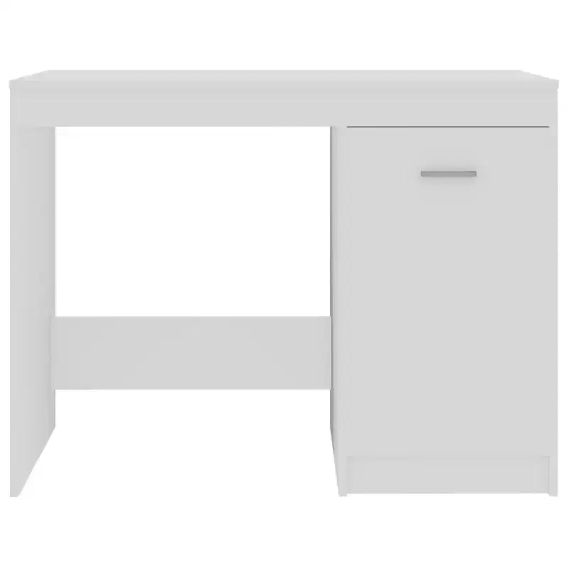 Bureau d'ordinateur moderne Clihome de 100 cm en chêne Sonoma avec armoire de rangement intégrée pour bureau à domicile