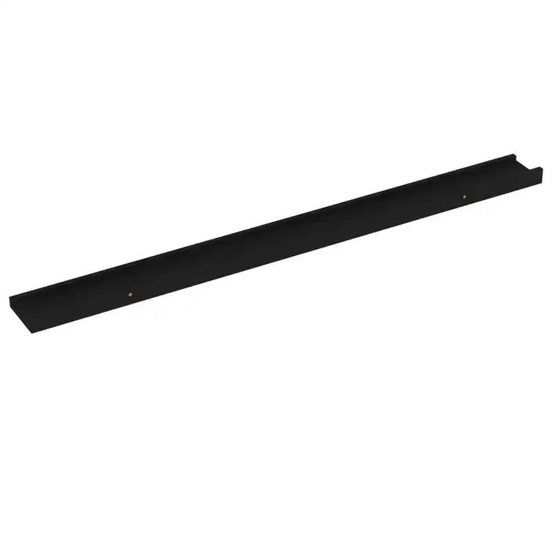 Étagère Murale Lot de 2 MDF Noir 100x9x3 cm Montage mural