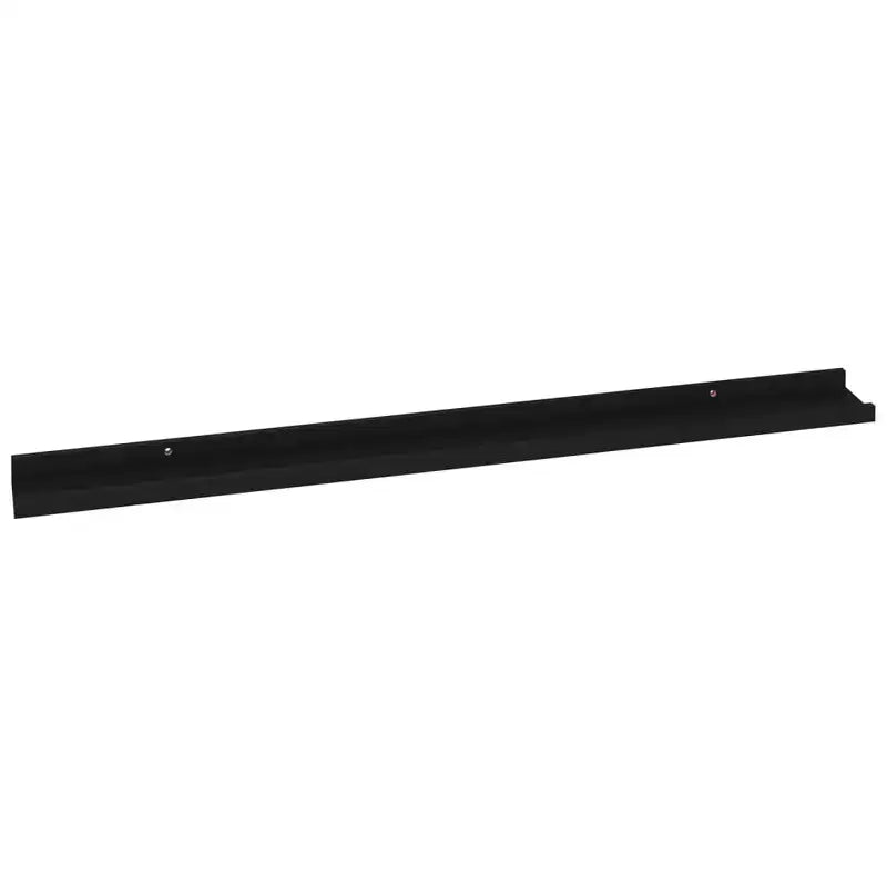 Étagère Murale Lot de 2 MDF Noir 100x9x3 cm Montage mural
