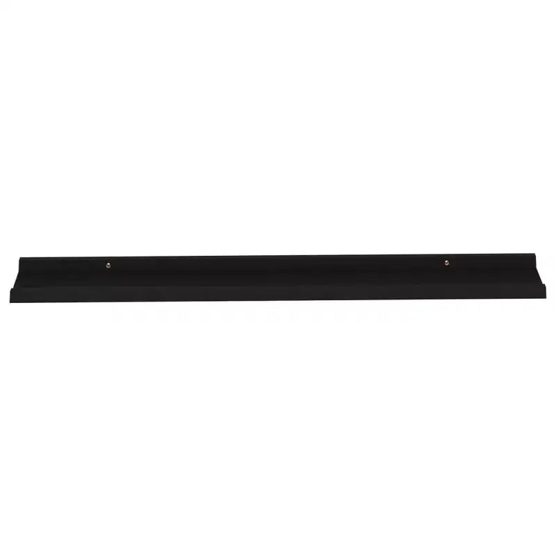 Étagère Murale Lot de 2 MDF Noir 100x9x3 cm Montage mural