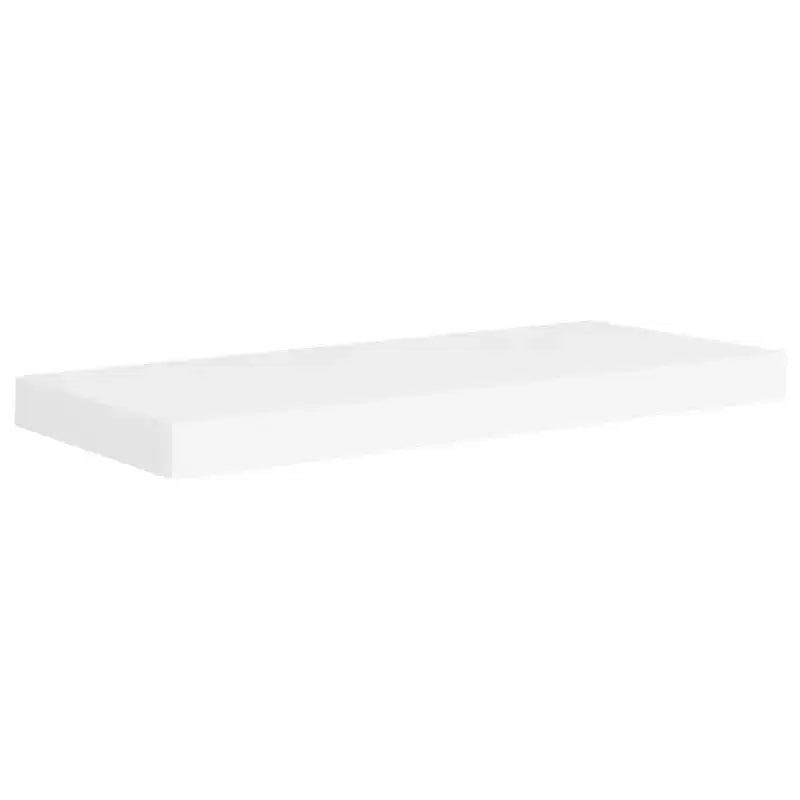 Étagère murale, lot de 2, nid d'abeille, MDF blanc, métal