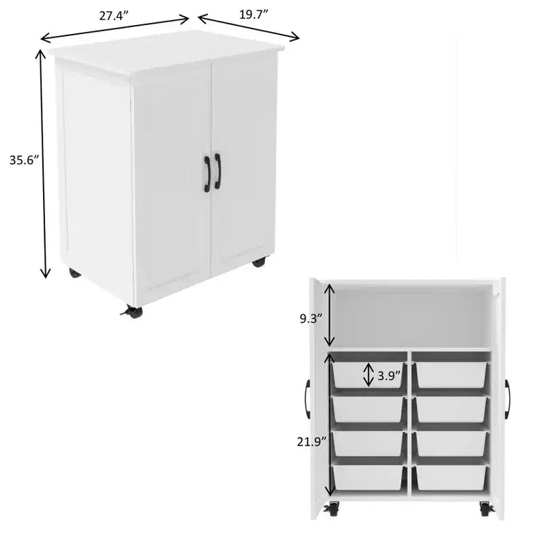 Petit îlot de cuisine Okak avec rangement, chariot de cuisine avec porte de grange et roulettes, îlot de cuisine roulant pour salle à manger, cuisine, salon, blanc