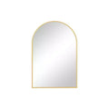 HomeRoots 30 Gold Metal Arch Framed Accent Mirror