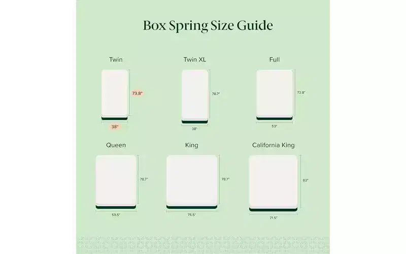 Sommier Zinus 9 pouces Twin WonderBox(TM) Smart Box Spring, base de matelas à montage rapide, cadre métallique durable, gris