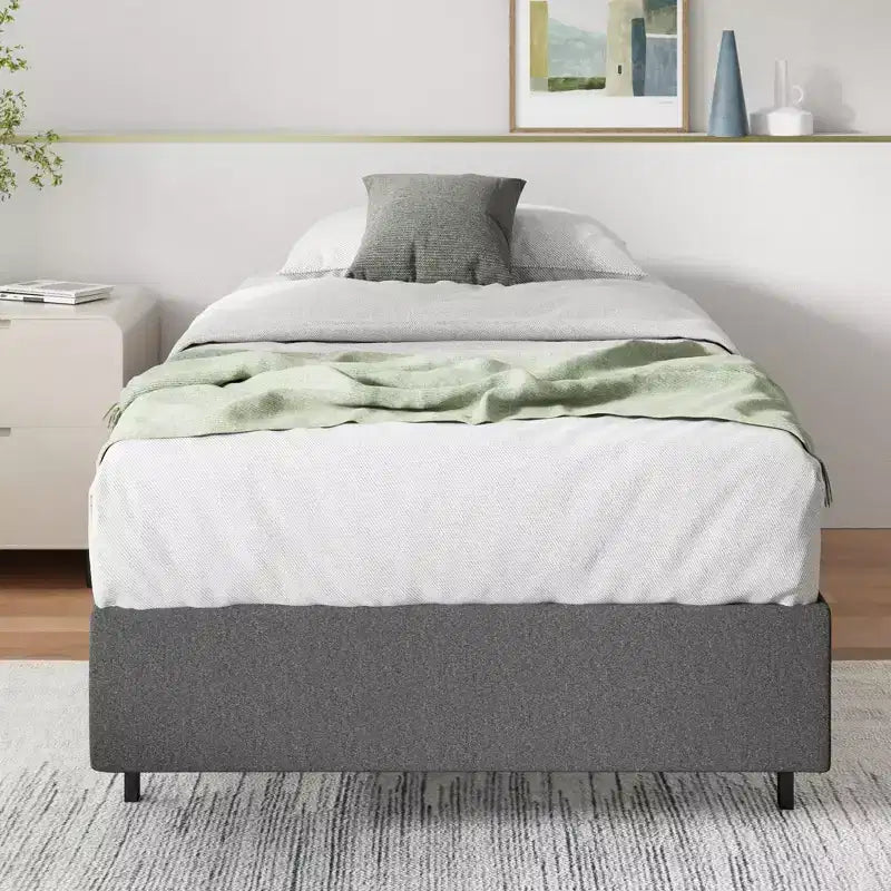 Sommier Zinus 9 pouces Twin WonderBox(TM) Smart Box Spring, base de matelas à montage rapide, cadre métallique durable, gris