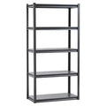 VEVOR Storage Shelves, 2000lbs, 5Tier Garage Storage Shelving, 18 Dx36 Wx72 H Adjustable Metal Shelves for Garage Shelves Utility Rack Shelf,Black