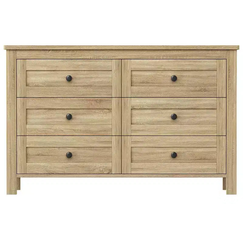 MAYEERTY Chambre complète 3 pièces avec tête de lit de rangement à portes coulissantes doubles, table de chevet de rangement avec station de recharge et commode pour chambre à coucher Naturel