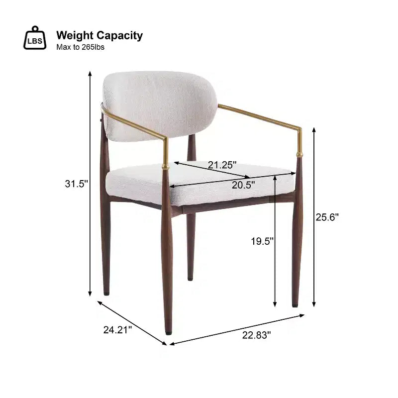 Christopher Knight Home Elodie Chaises de salle à manger modernes rembourrées (Lot de 2)