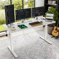 MAYEERTY Home Office Electric Standing Desk, Adjustable Height Sit Stand Desk with Splice Board