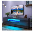 TV Stand for 75 Inch TV, Modern LED TV Stands for Living Room, Entertainment Center with Storage, High Glossy Media Console Cabinet