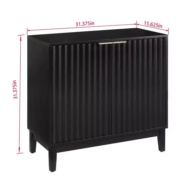 Buffet en bois avec étagère réglable, meuble de rangement pour bar à café, console d'entrée et armoire de rangement au sol - 31