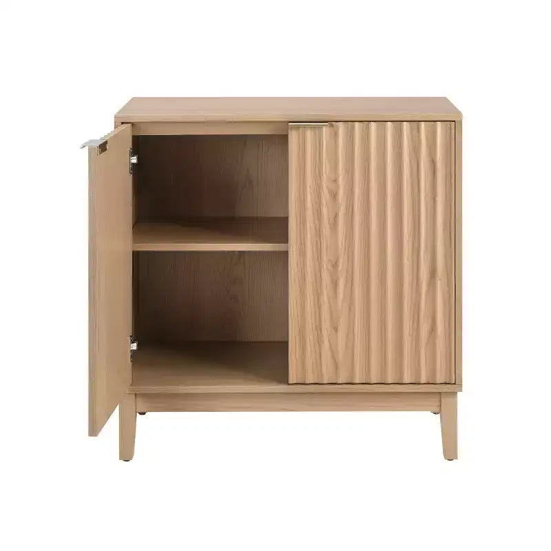 Buffet en bois avec étagère réglable, meuble de rangement pour bar à café, console d'entrée et armoire de rangement au sol - 31