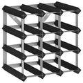 vidaXL Countertop Wine Rack Bottle Holder Wine Storage Organizer Solid Wood