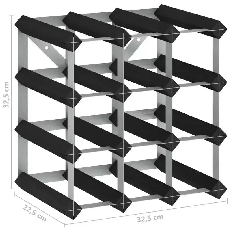 vidaXL Casier à Bouteilles de Vin Support de Bouteilles de Vin Rangement de Vin Bois Massif
