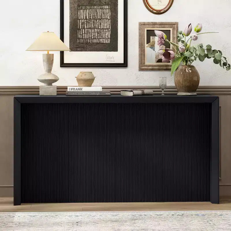 Modern Entryway Console Table with Wavy Design, Accent Table for Hallway, Living Room or Study - Panipeachy