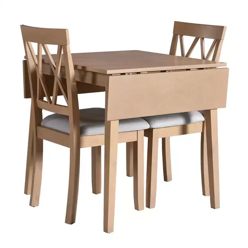 Ensemble de salle à manger 3 pièces GDF Studio Avery avec table de salle à manger à abattants et 2 chaises de salle à manger rembourrées
