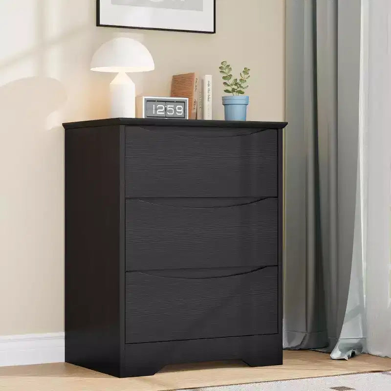 Wooden Dresser with Drawers, Tall Modern Closet with Deep Storage, Large Chest of Drawers with Wide Top, for Bedroom, Living Room, Office