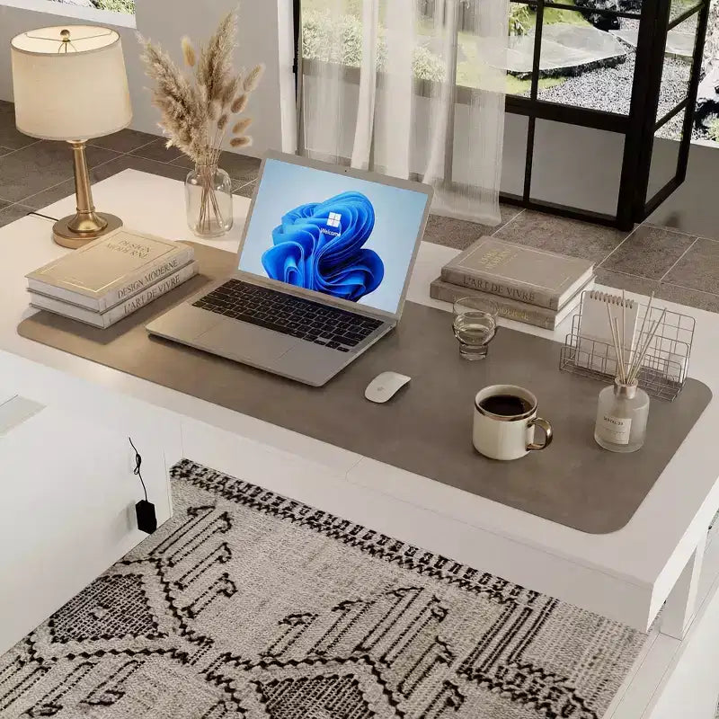 Famapy 110Bureau Debout Électrique Surdimensionné, Réglage de la Hauteur à 3 Mémoires, Table Multifonction Blanche pour Bureau à Domicile et Salle à Manger