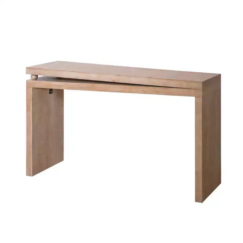 GDFStudio Yelena Table console moderne étroite et mince avec détails perlés