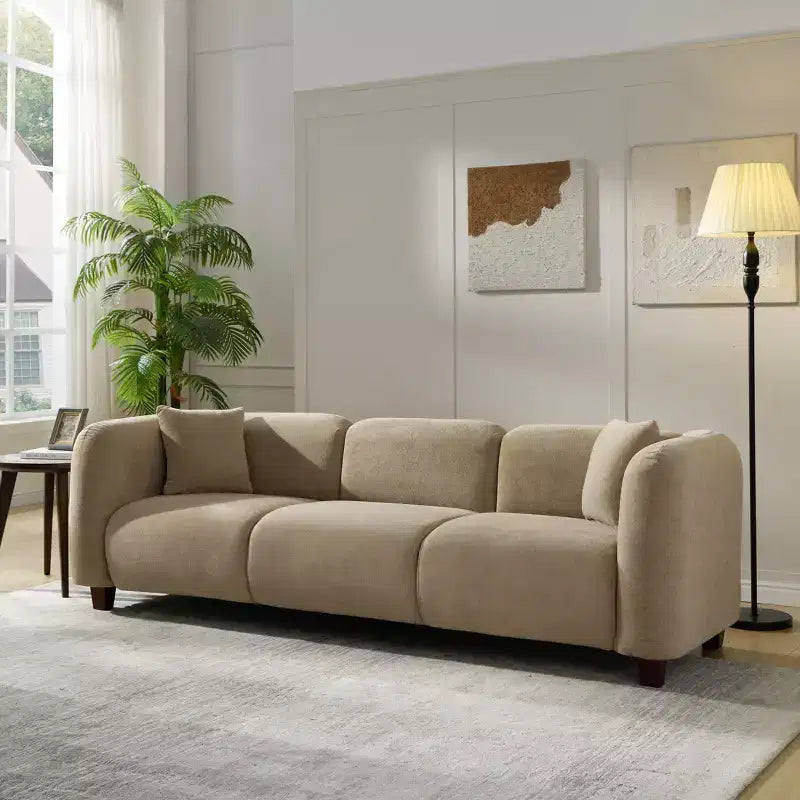 Christopher Knight Home Aldridge Canapé d'appartement moderne 87 - 3 places compact à faible profondeur