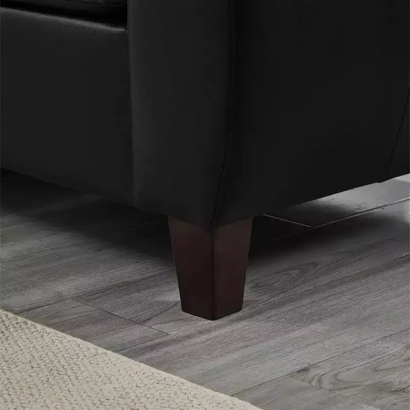 Causeuse capitonnée GDFStudio Lancaster 59 en similicuir avec rangement