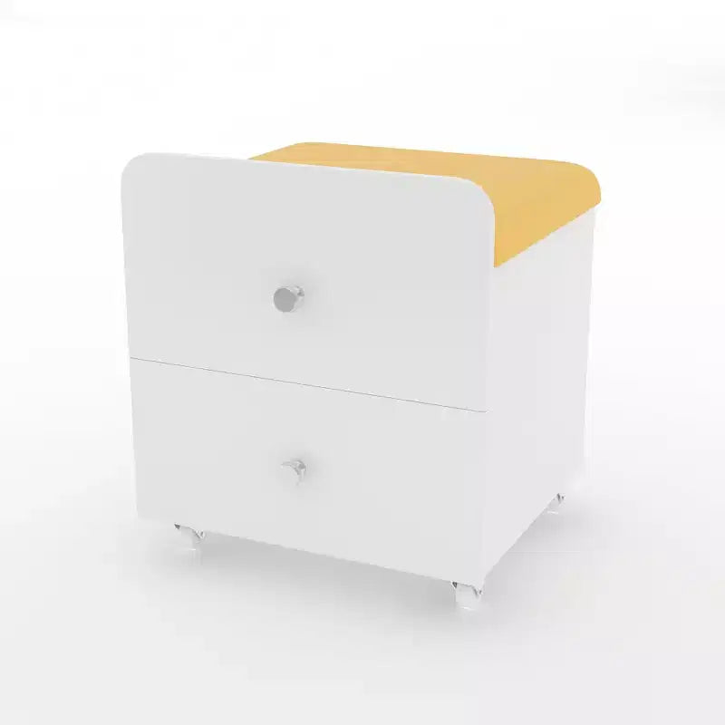 Tabouret de Coiffeuse avec Rangement et Roulettes, Chaise de Maquillage Rembourrée Gain de Place, Banc Ottoman Multifonctionnel, pour Chambre, Salon