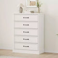 Acekool Mid Century Dresser, 5 Drawer Storage Cabinet with Metal Handles, Wooden Organizer Chest for Bedroom Living Room