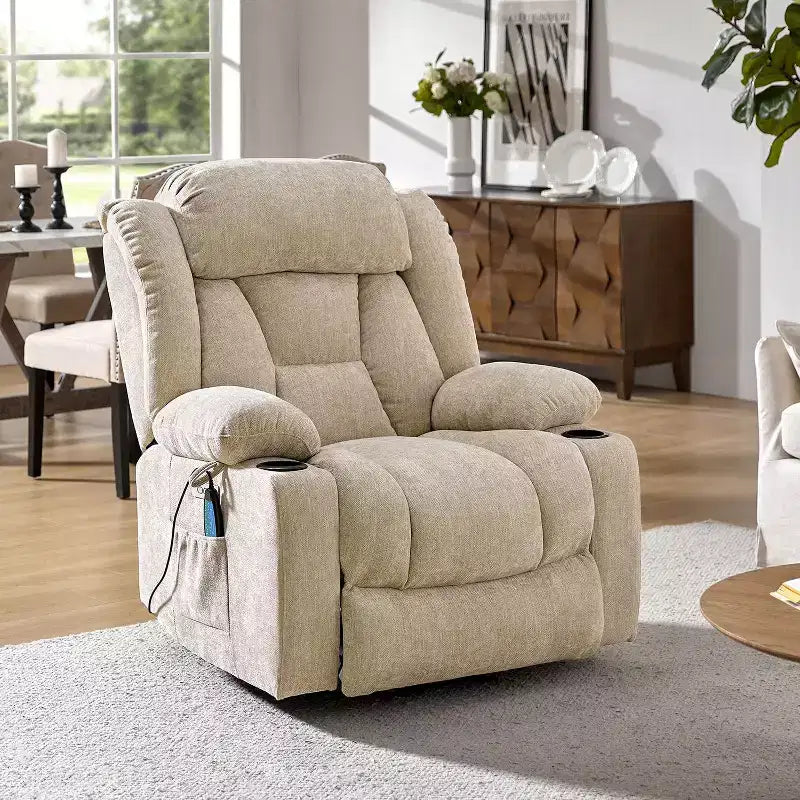 Fauteuil inclinable Rex Power Lift Assist|Hulala Home-BEIGE