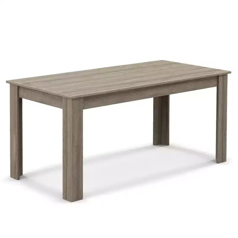 Costway Table à manger rectangulaire 63" moderne pour 6 personnes Meuble de cuisine