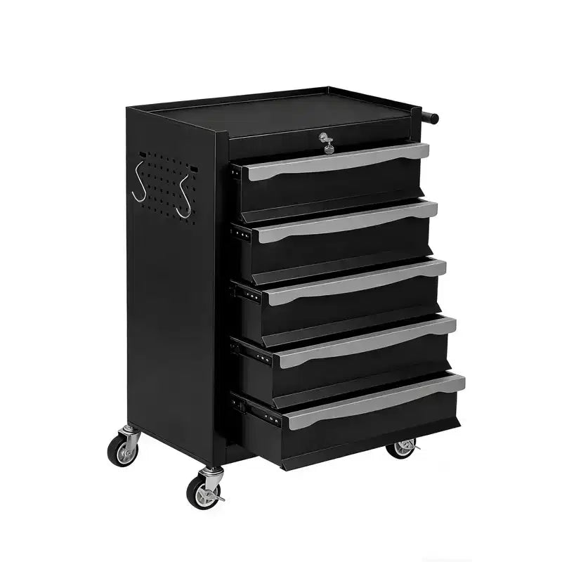 Drawer Tool Chestwith Wheels, Large Capacity Tool Storage Cabinet, with Keyed Locking, Drawer Liners, for Garage, Workshop, Warehouse