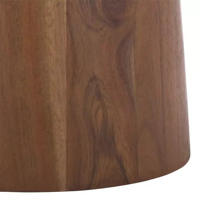Tabouret Bennato avec piètement en bois - SFV5797 - Tan/Marron - Safavieh Couture