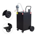 30 Gallon Portable Gas Caddy, Fuel Tank Cart with Pump & 8-Ft Hose, Flat-Free Tires, for Diesel & Kerosene
