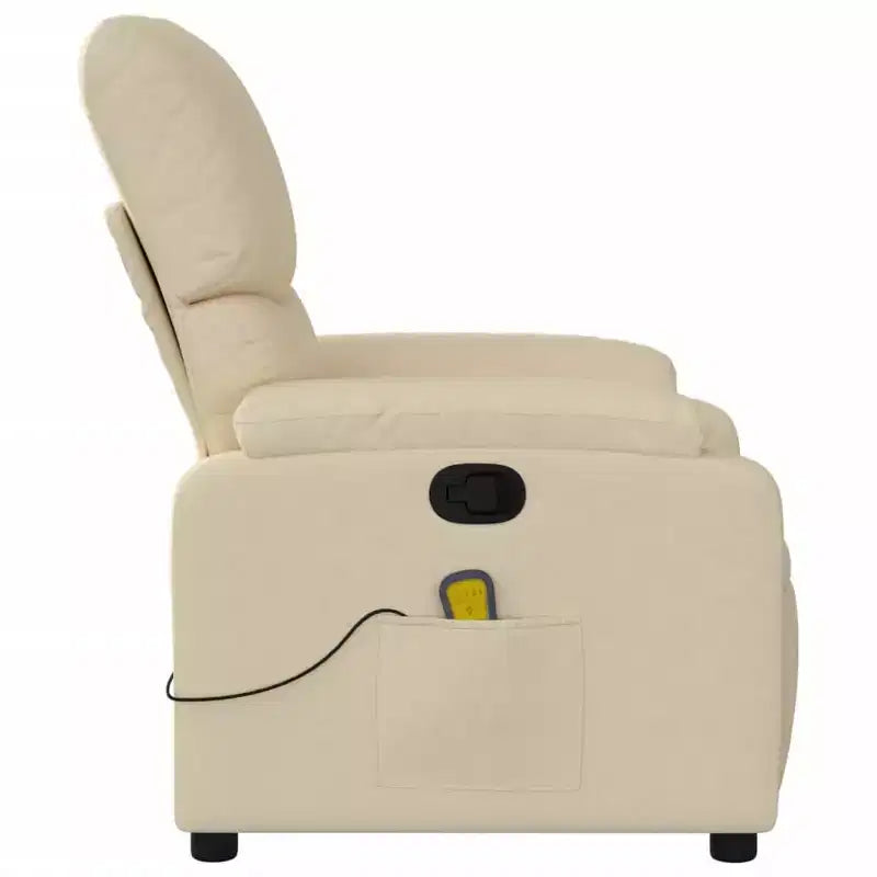 vidaXL Fauteuil de massage inclinable Polyester, Métal, Contreplaqué Simple