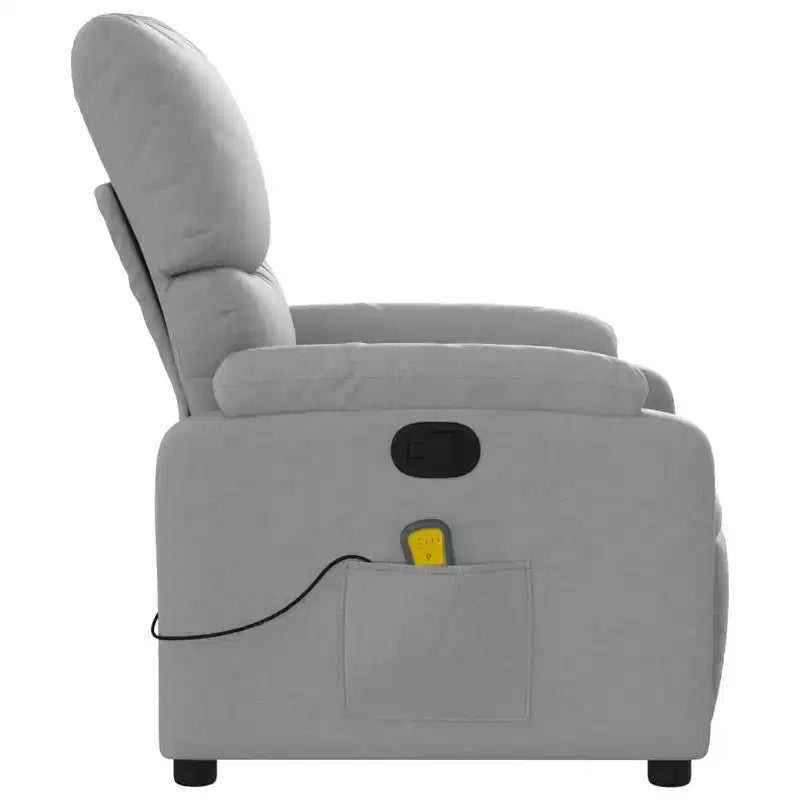 vidaXL Fauteuil de massage inclinable Polyester, Métal, Contreplaqué Simple
